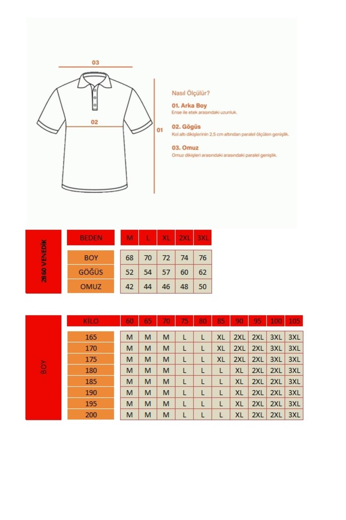 Venedik Erkek Kahve Pamuk Karışımlı Polo Yaka T-Shirt