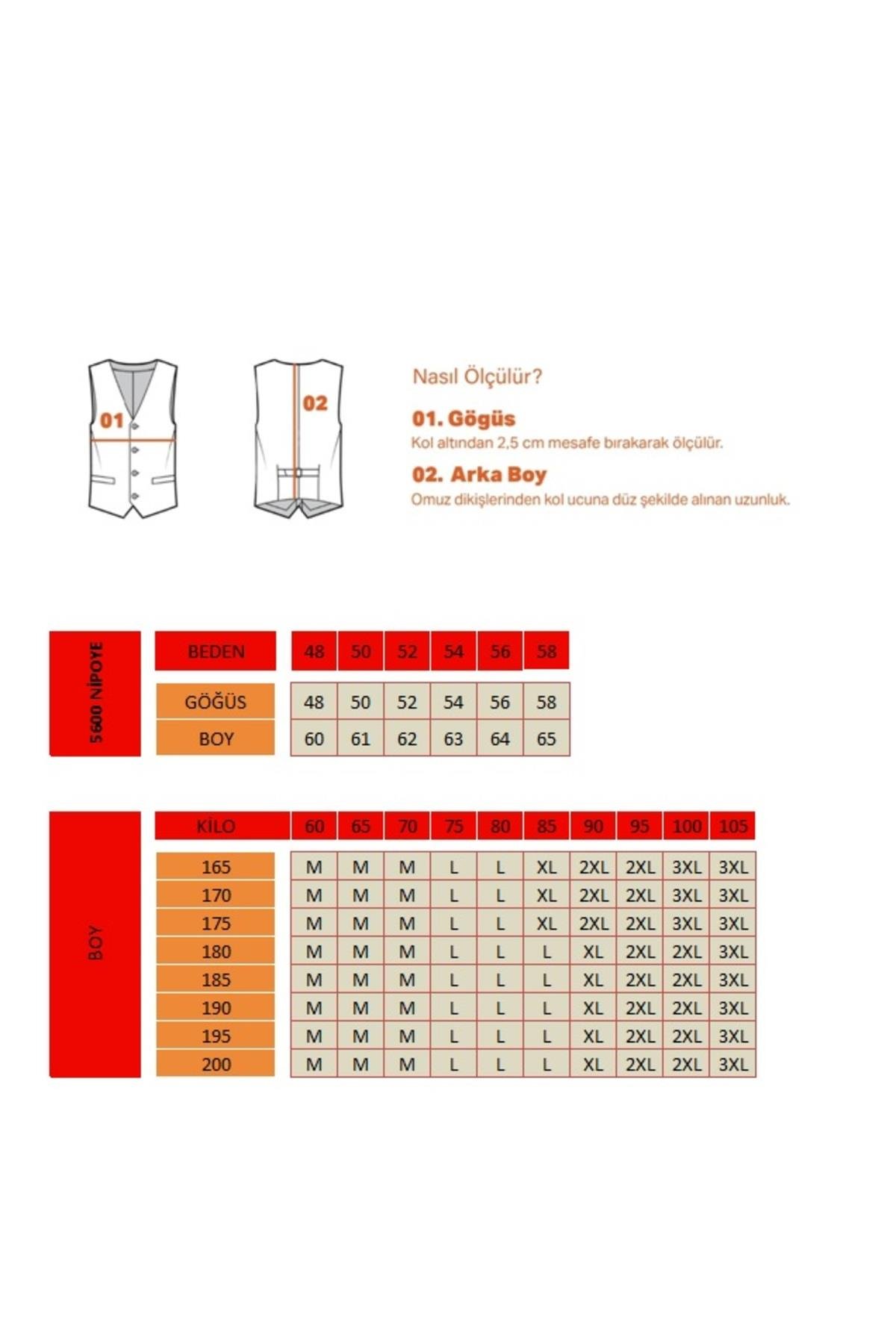 Yakalı Basic V Yaka Slim Fit Yelek