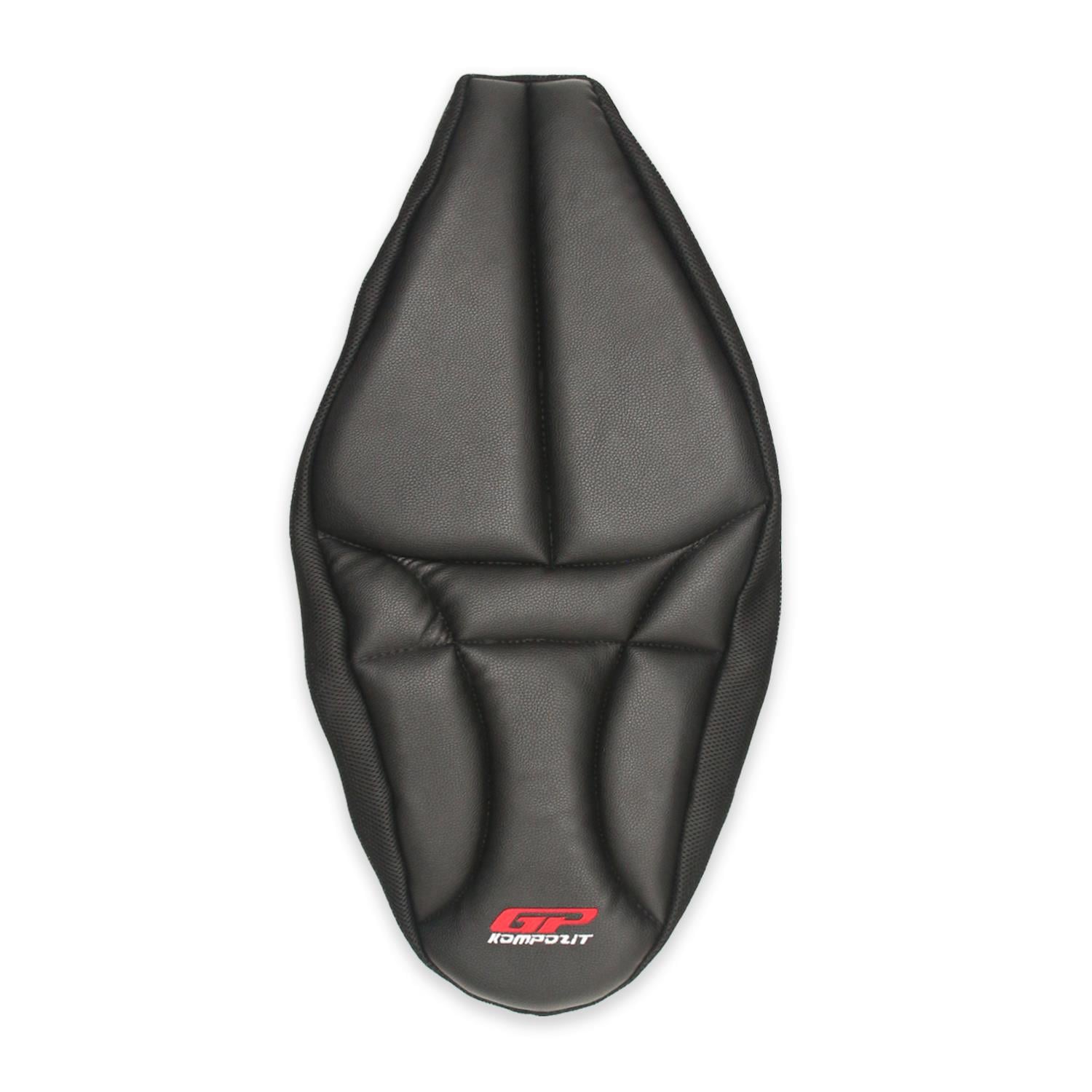 GP Kompozit Honda PCX 125 / 150 2014-2025 Uyumlu Fileli Motosiklet Konfor Sele Kılıfı Siyah