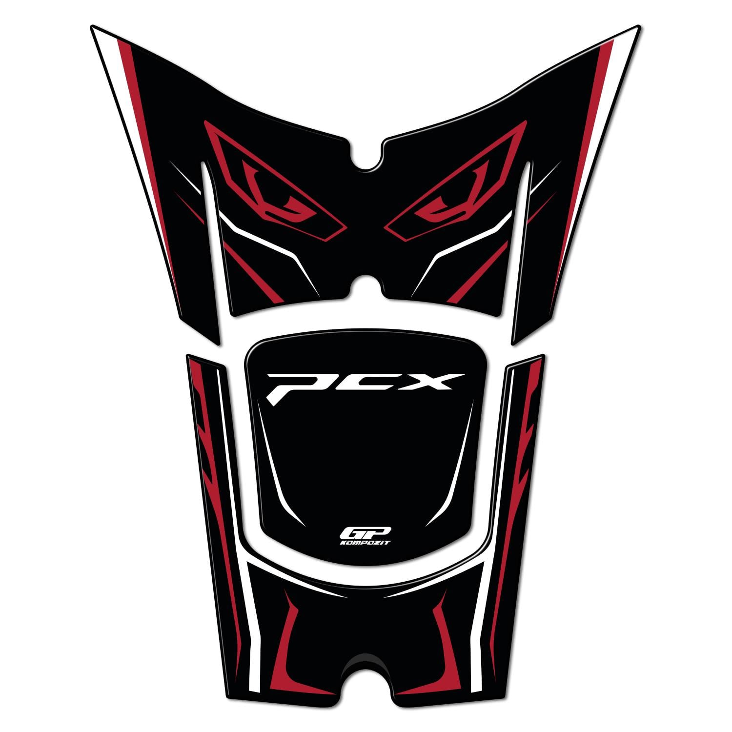 GP Kompozit Honda PCX 125 / 150 2025 Uyumlu Tank Pad Kırmızı