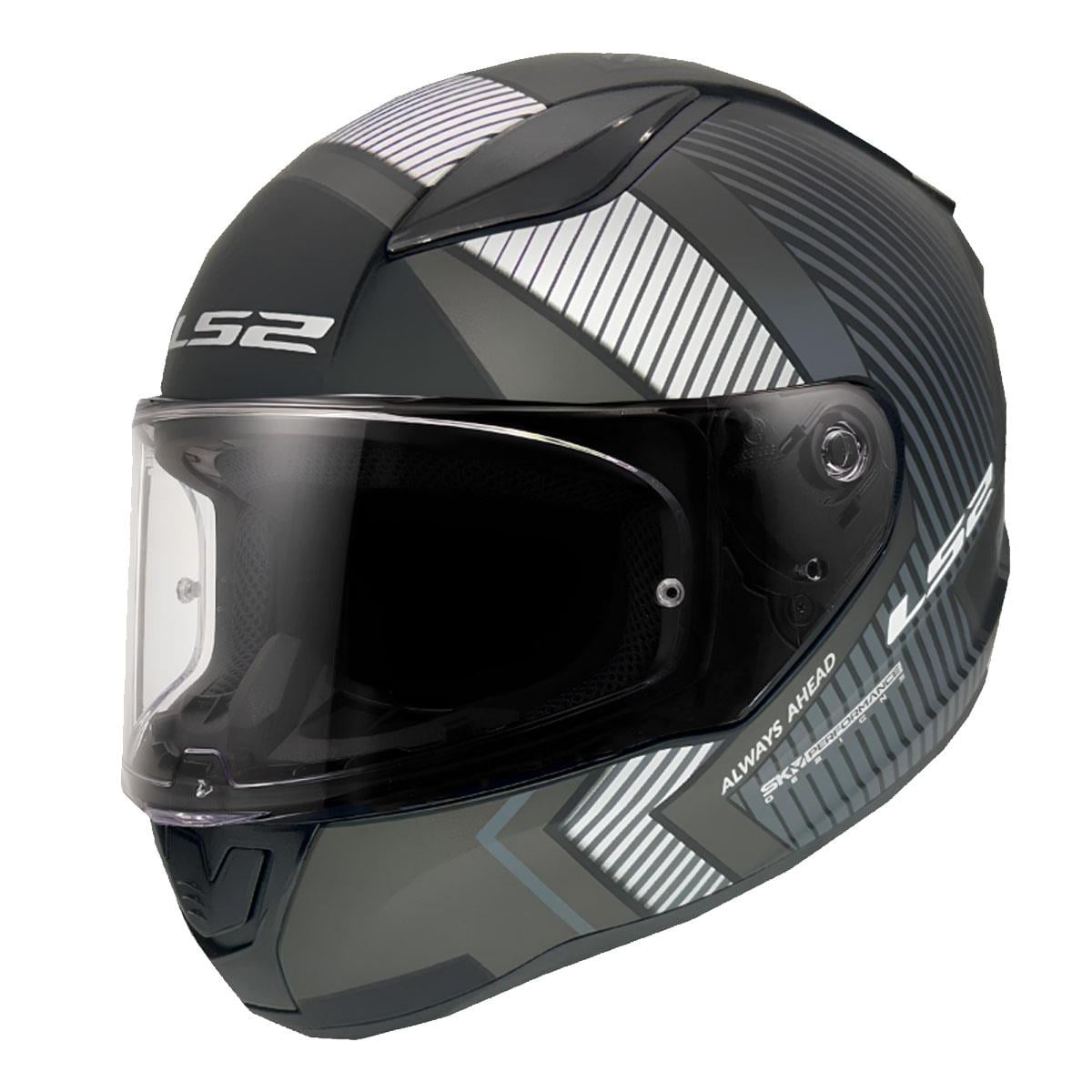 LS2 RAPID 2 EXTRA MAT SİYAH-GRİ KASK