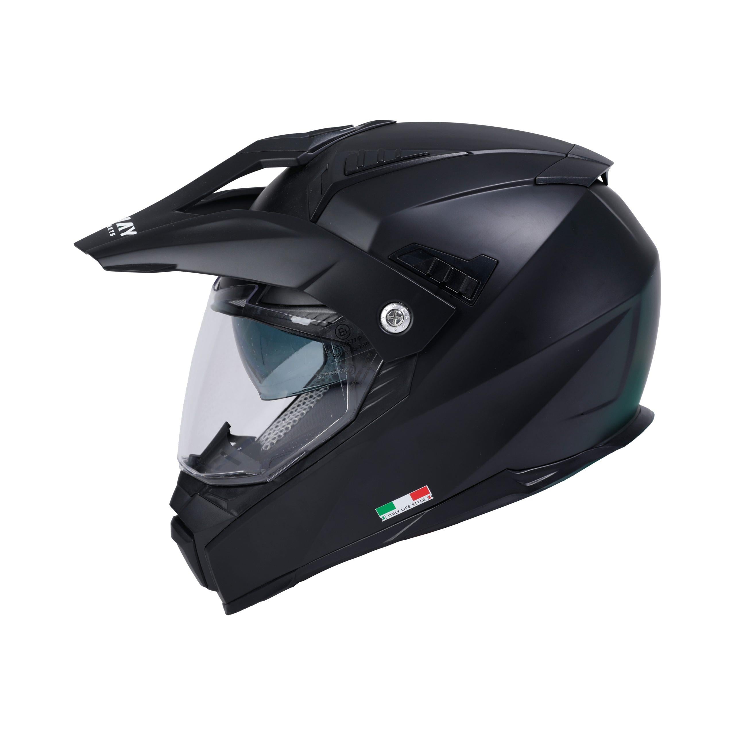 SWAY SW X60 Solid Matt Black Cross Kask