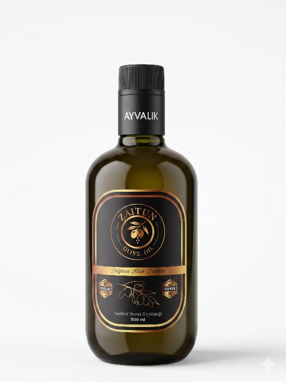 Zaitun Natürel Sızma Zeytinyağı – Ayvalık Serisi (500 ml)