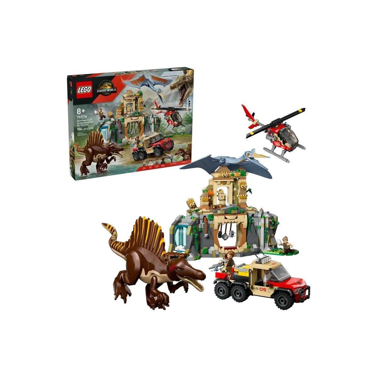 76976 Lego Jurassic World Spinosaurus ve Quetzalcoatlus 984 parça