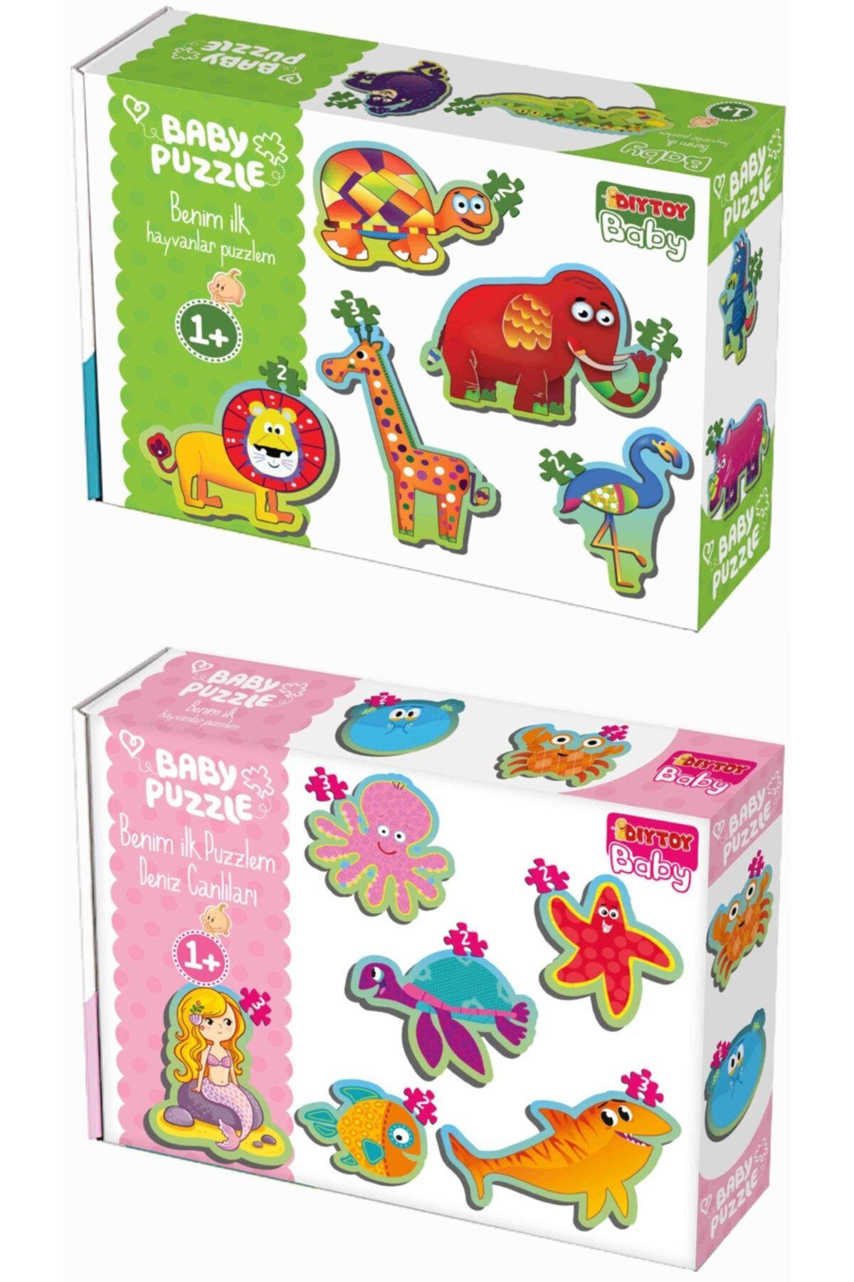 Baby Puzzle Orman Hayvanları Ve Deniz Canlıları 2'li Set