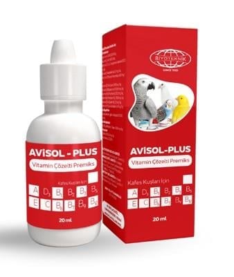 Biyoteknik Avisol Plus Kuşlar İçin Vitamin Çözelti 20 Ml X 20 Adet