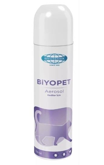 Biyoteknik Biyopet Aerosol Kediler İçin Tüy Bakım Spreyi 150 Ml
