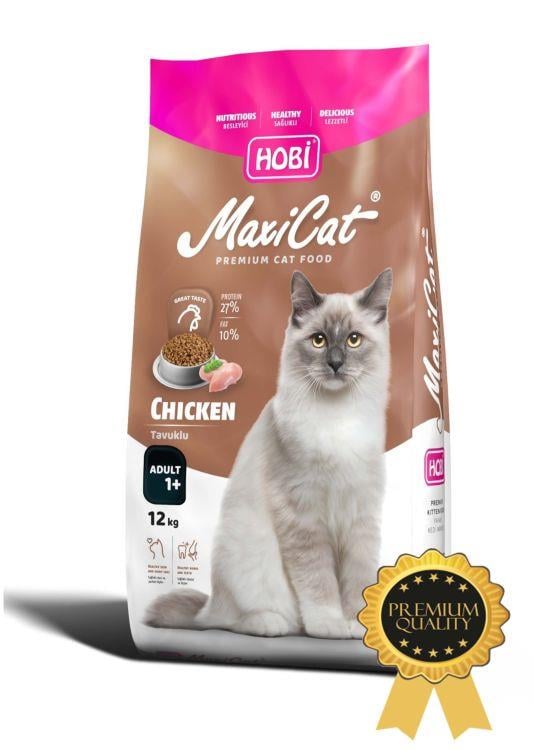 Hobi Maxicat Premium Tavuklu Yetişkin Kedi Maması 12 kg