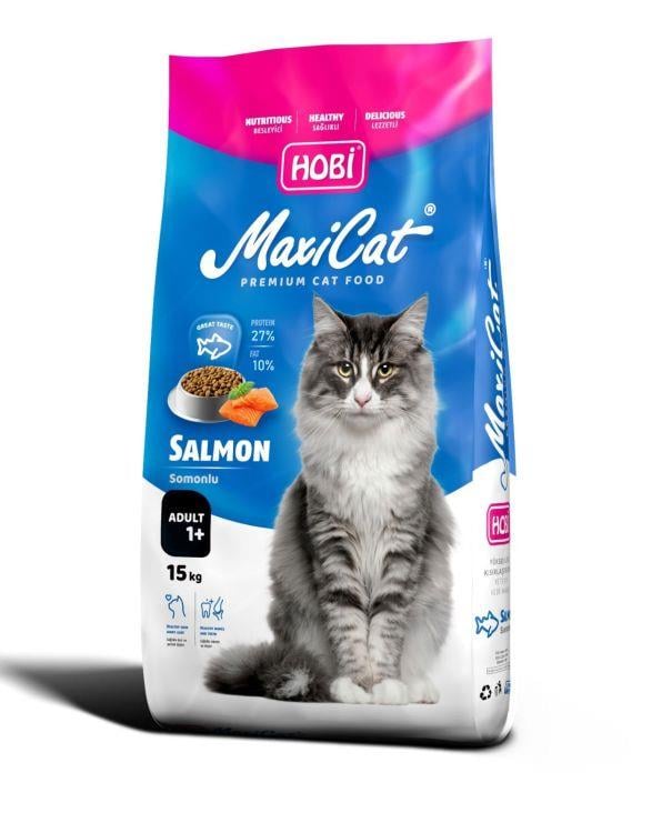 Hobi Maxicat Somonlu Yetişkin Kedi Maması 15 kg