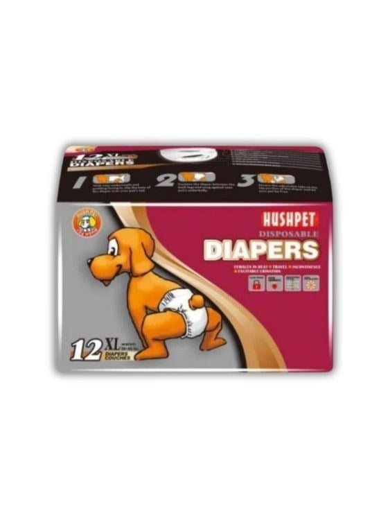 Hushpet Köpek Bezi XL Beden 12 Li