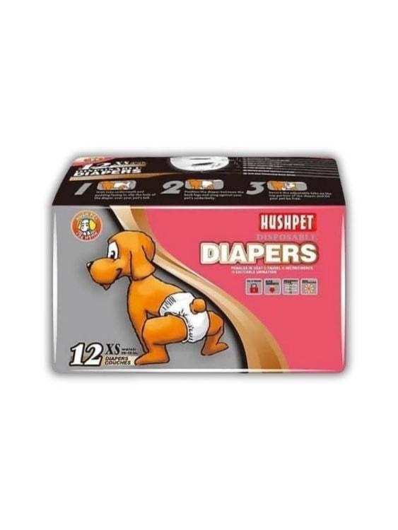 Hushpet Köpek Bezi XS Beden 12 Li