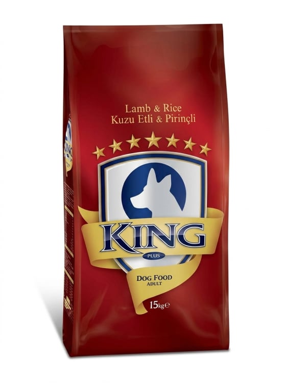 King Kuzu Etli Pirinçli Yetişkin Köpek Maması 15 Kg
