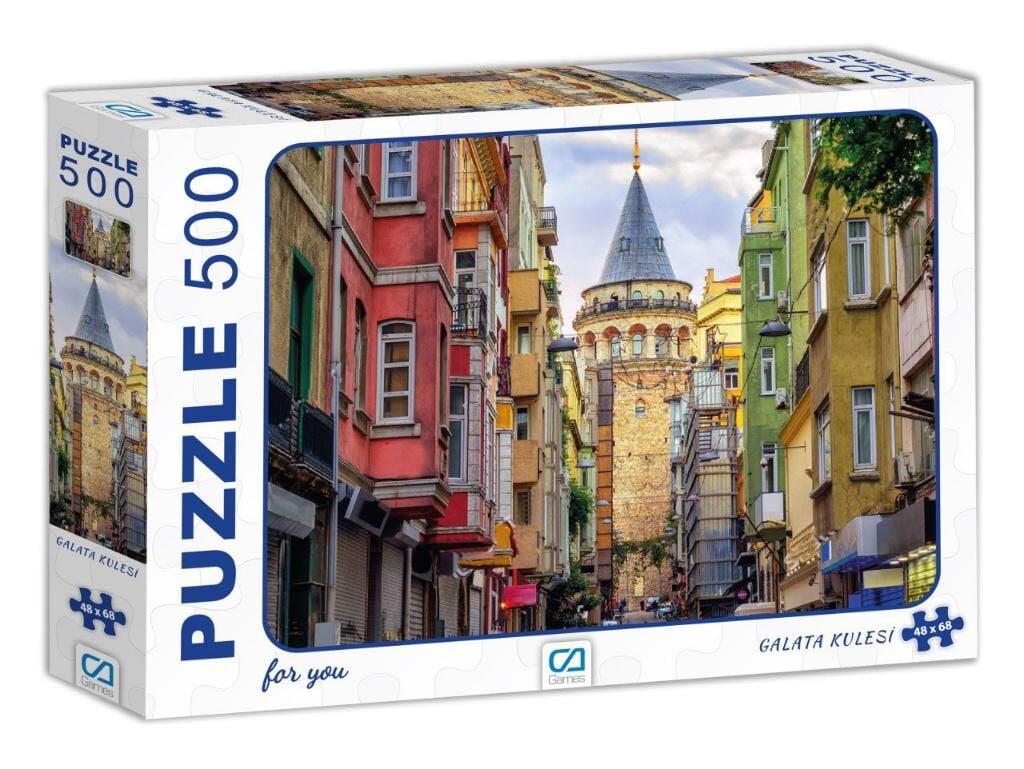 KLASİK ARABA - GALATA KULESİ 2'Lİ PUZZLE SET