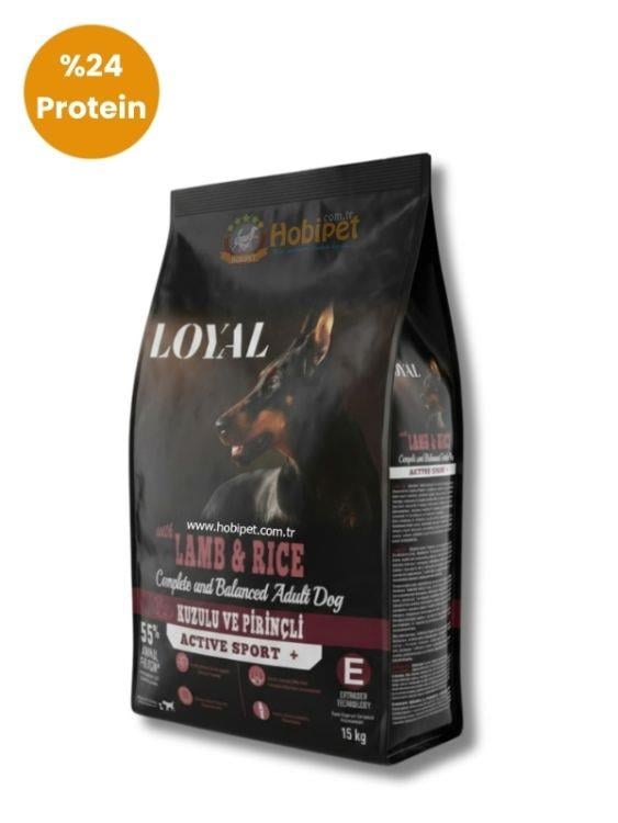 Loyal Active Sport Kuzu Etli ve Pirinçli Yetişkin Köpek Maması 15 Kg