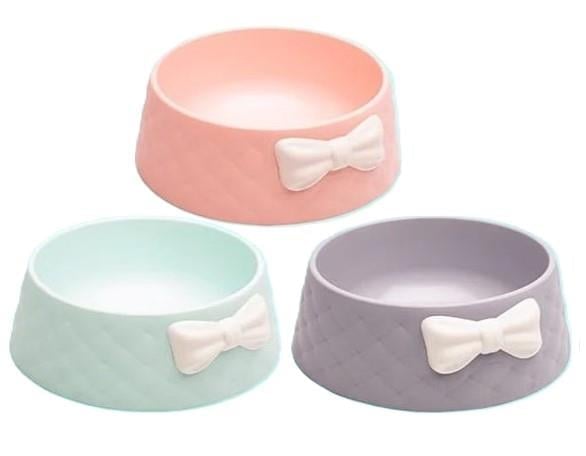 Madpet Papyonlu Plastik Mama Kabı (005) 15 Cm X 6 Adet