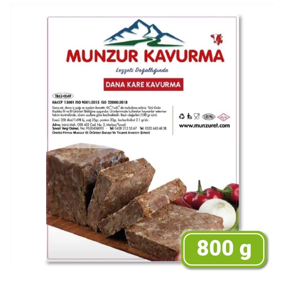Munzur Dana  Kare Kavurma 800 gr