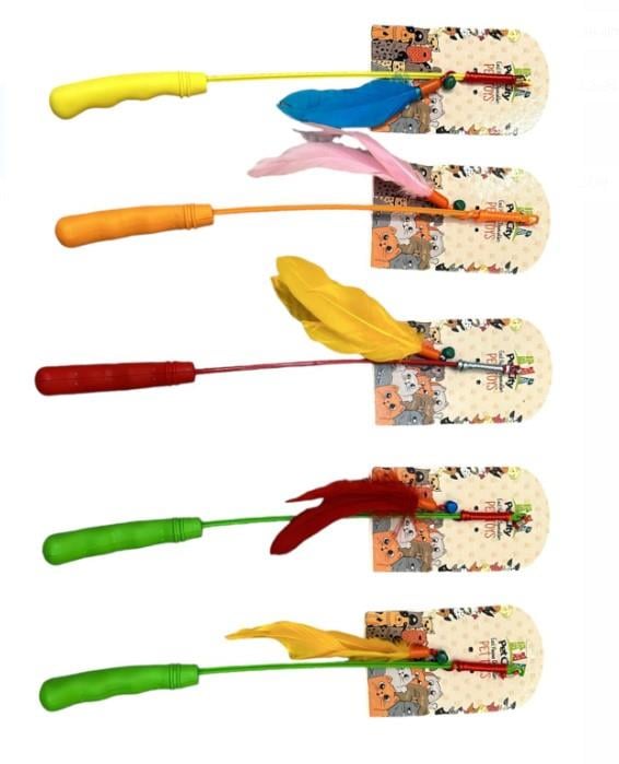 Pet City Renkli Tüylü Kedi Oltası Rd-1005