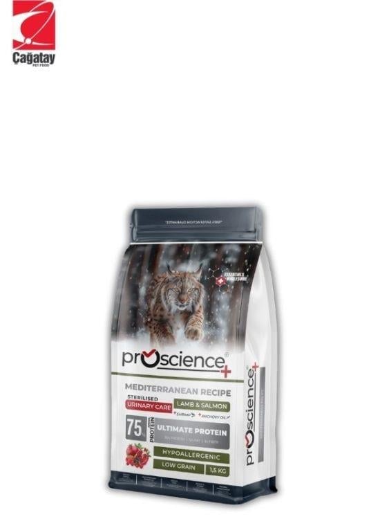 Pro Science Kısırlaştırılmış Kediler İçin Somon ve Kuzu Etli Kedi Maması 1.5 Kg