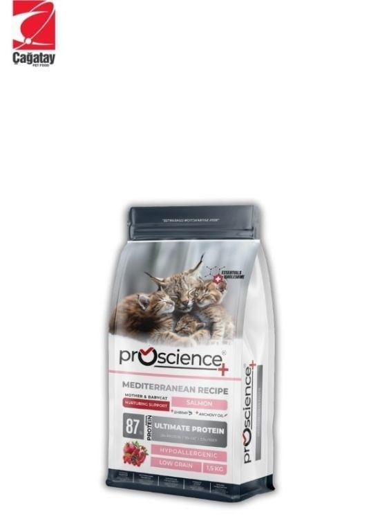 Pro Science Mother & Babycat Somonlu Anne ve Yavru Kedi Maması 1.5 Kg