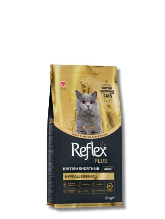 Reflex Plus Hipoalerjenik British Shorthair Yetişkin Kedi Maması 1,5 kg