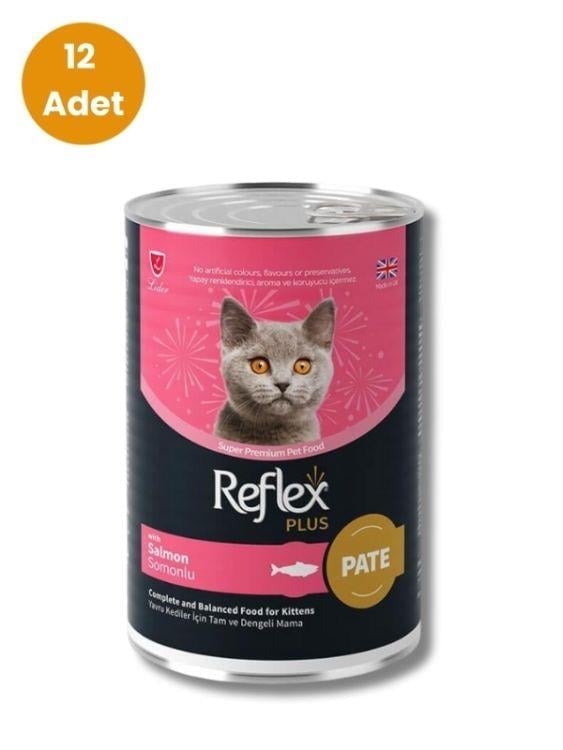 Reflex Plus Somonlu Pate Form Yavru Kedi Konservesi 395 gr (12 Adet)