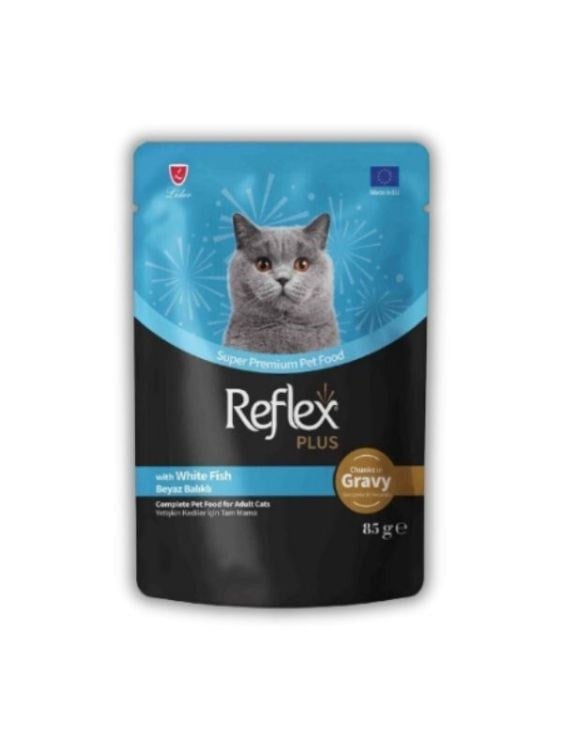 Reflex Plus Sos İçinde Parça Balık Etli Yetişkin Kedi Pouch 85 Gr