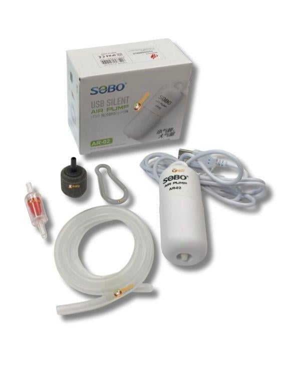 Sobo USB ile Şarj Edilebilir Akvaryum Hava Motoru AR-02
