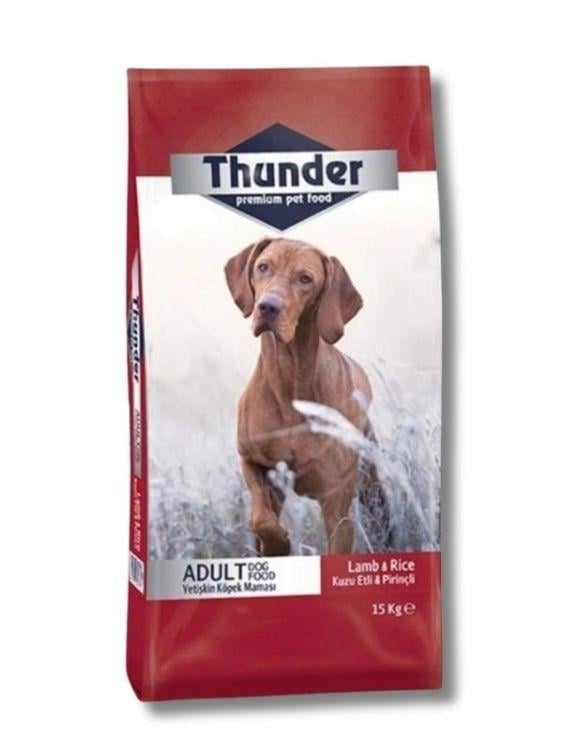 Thunder Kuzu Etli ve Pirinçli Yetişkin Köpek Maması 15 kg