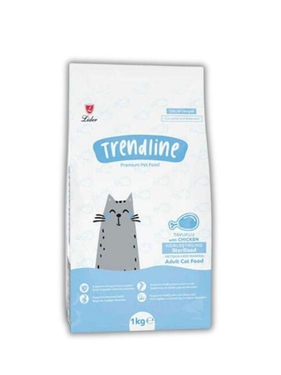 Trendline Kısırlaştırılmış Tavuklu Kedi Maması 1 Kg