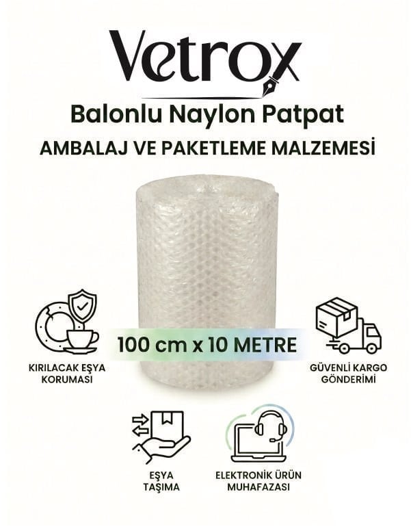 Vetrox 100 cm x 10 Metre Balonlu Naylon Patpat - Ambalaj ve Paketleme Malzemesi