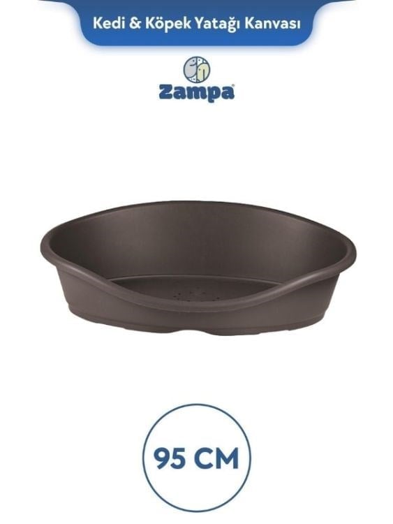 Zampa Plus Toffee Plastik Kedi & Köpek Yatağı 4 - 95cm Moka (ZIT-2433)