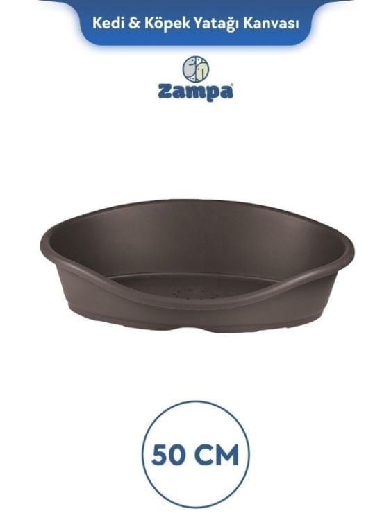 Zampa Plus Toffee Plastik Kedi & Köpek Yatağı 1 - 50cm Moka (ZIT-2341)