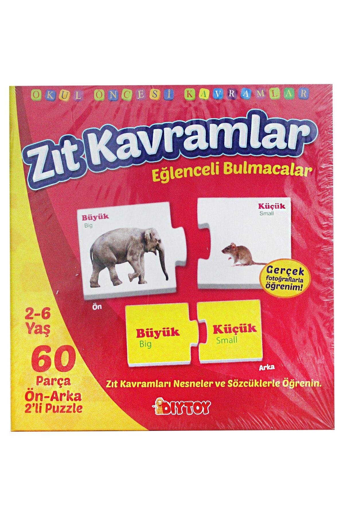 Zıt Kavramlar Okul Öncesi Kavramlar Eğlenceli Bulmaca Yap-boz 60 Parça
