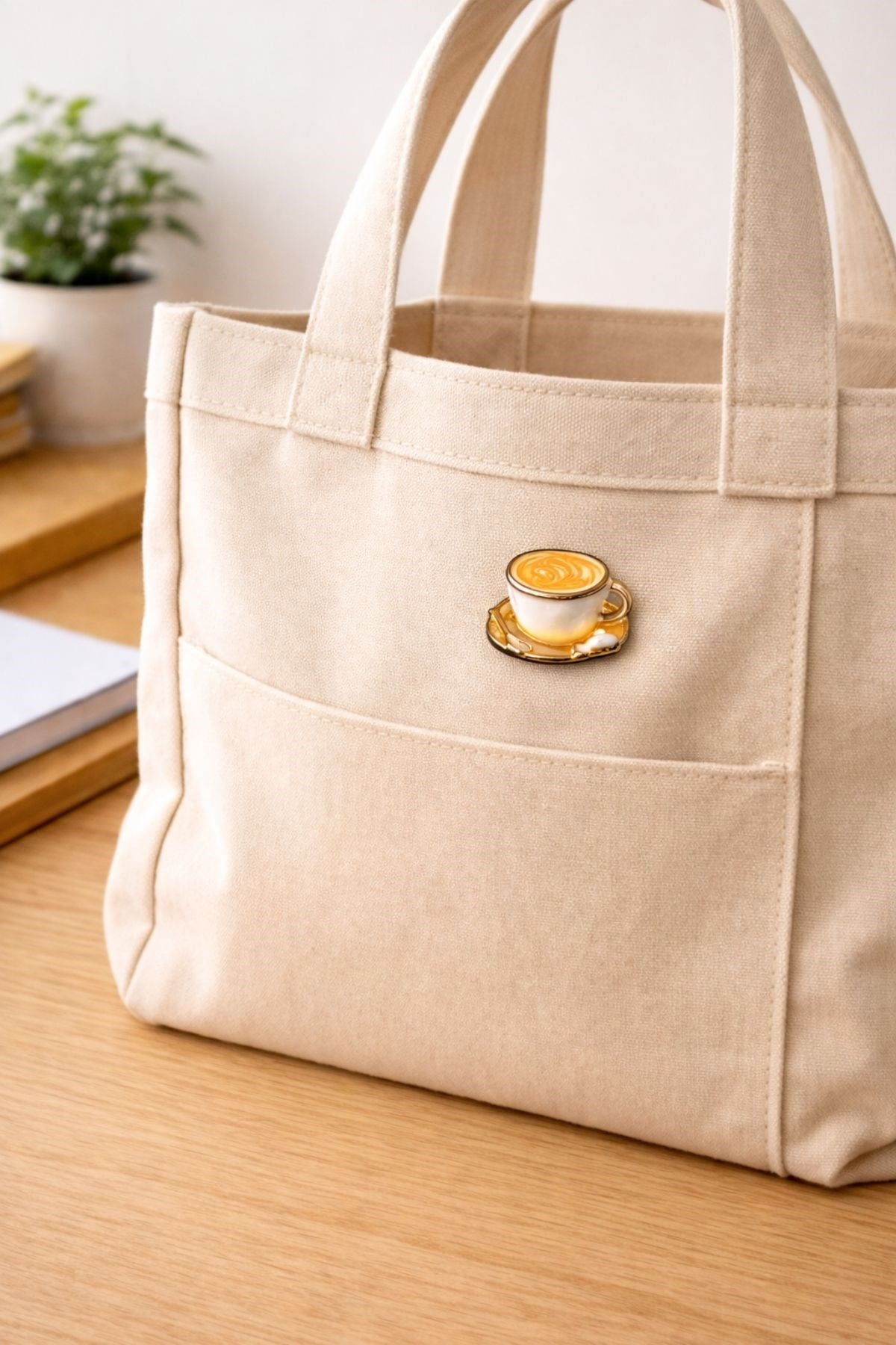 Latte Cup Pin-Rozet | Çanta, Kot Ceket ve Sırt Çantası Aksesuarı