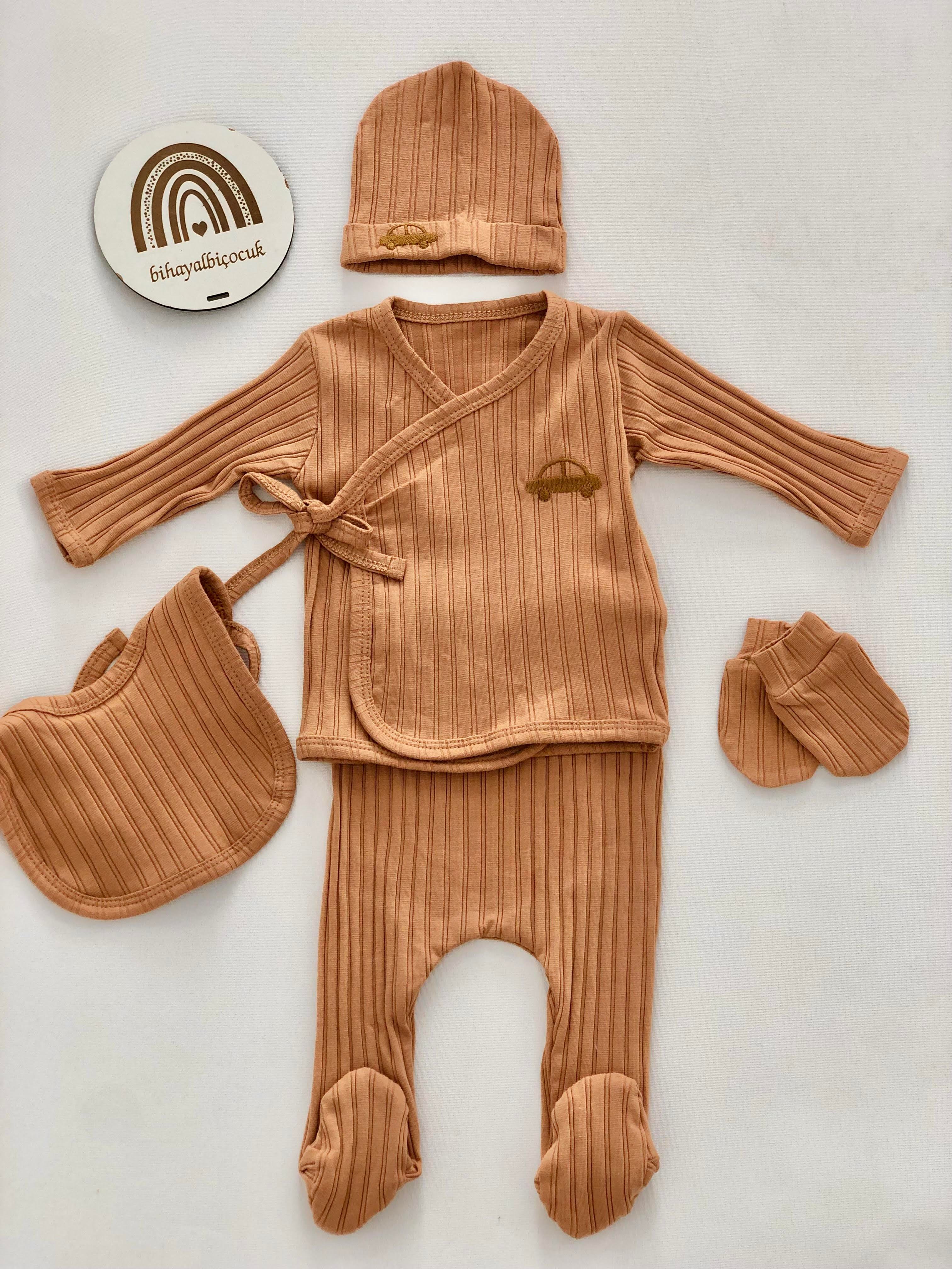 Araba İşlemeli 5'li Set