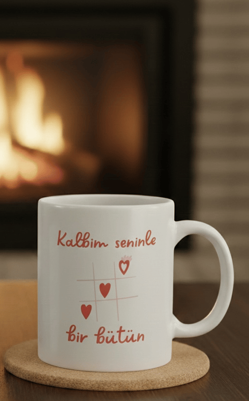 ❤️ Kalbim Seninle Bir Bütün: Kişiye Özel Kupa