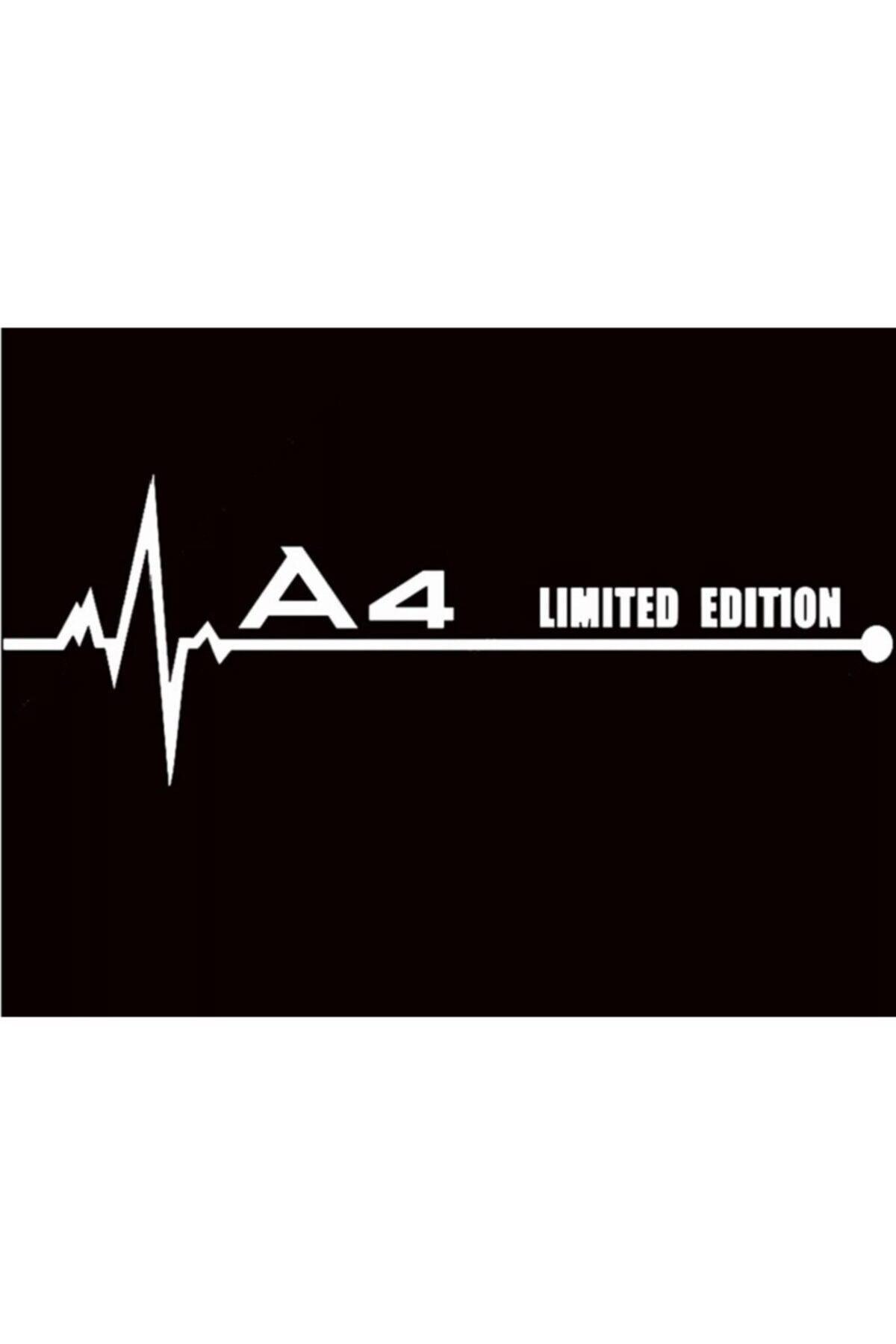 A4Limited Edition Oto özel yeni sticker Beyaz 2 Adet 16*3.8 Cm