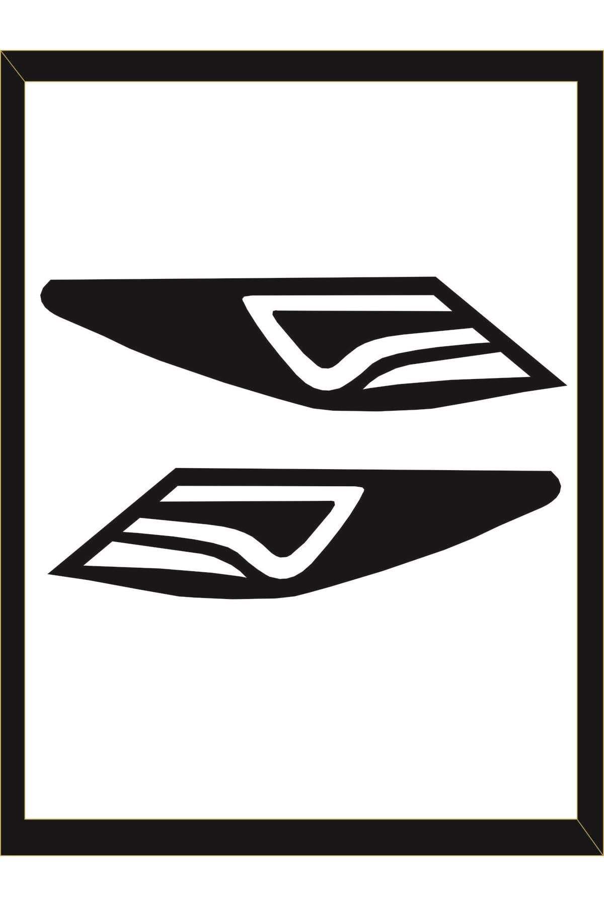 Accent Blue İçin şık tasarım karbon sticker seti Led Görünümlü Stop FarıKaplama