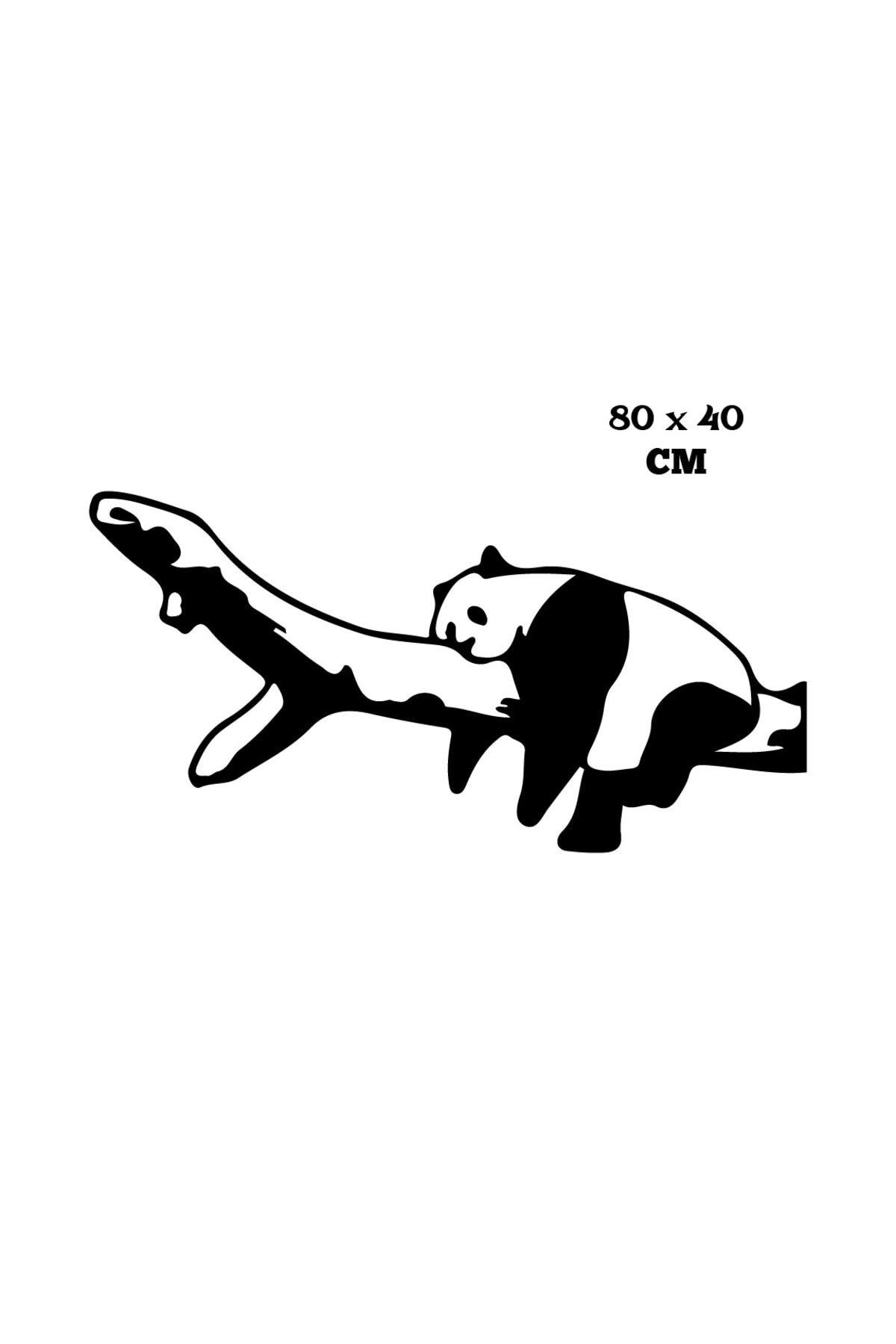Ağaçta Uyuyan Panda Duvar özel yeni sticker Yapıştırma (SUDAN VE NEMDEN ETKİLENMEZ)