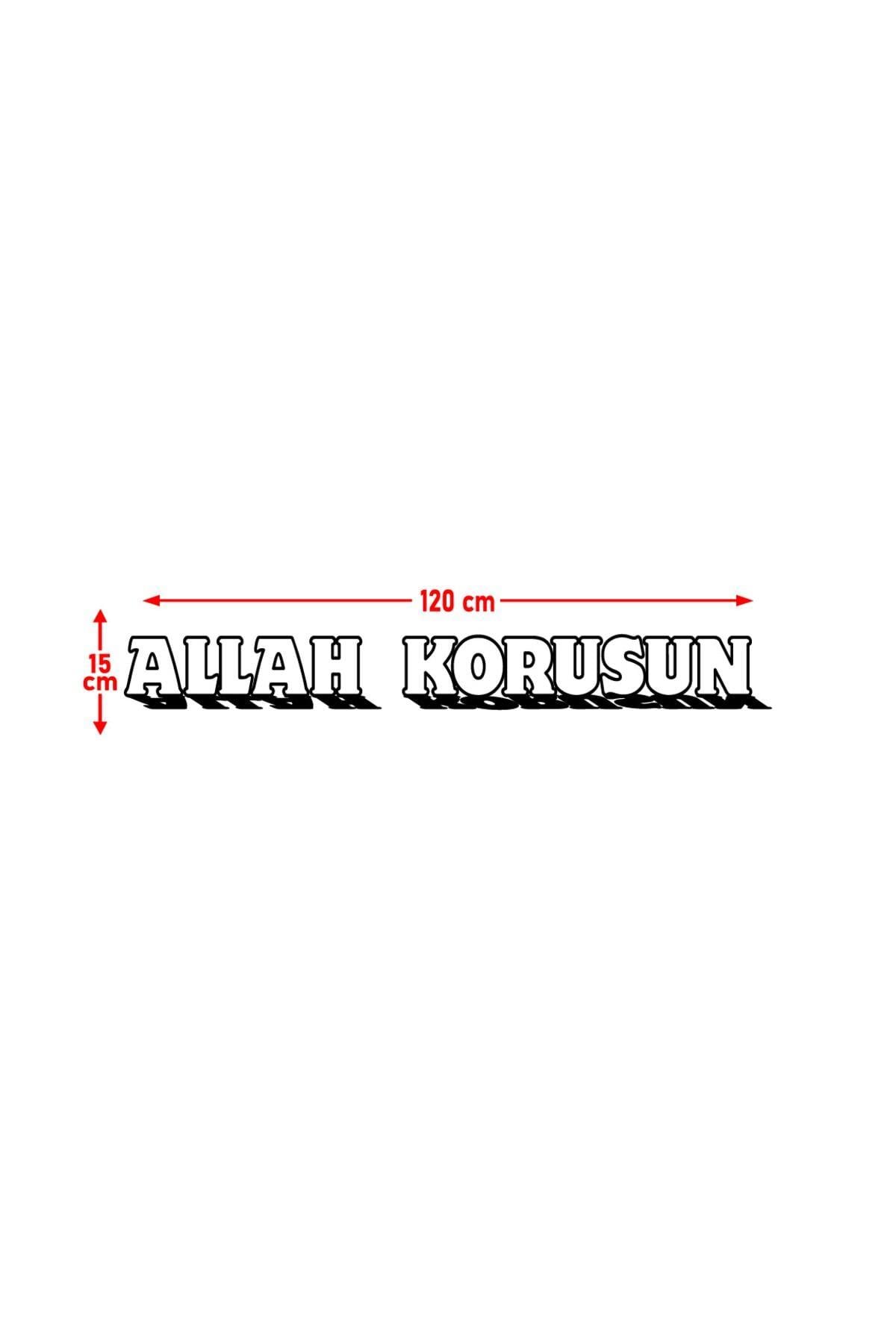 Allah Korusun Kamyon-Ticari-Servis-Dolmuş-Panelvan Arkası Yazı özel yeni sticker 120*15 Cm