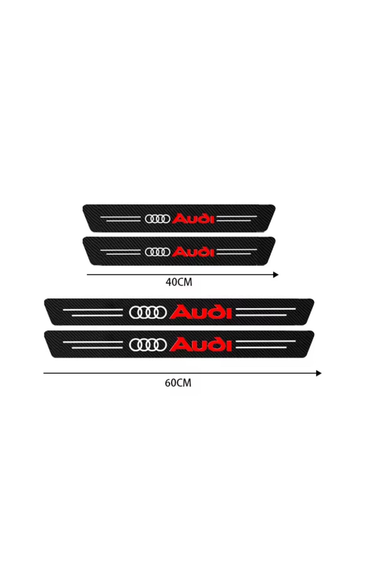 Audi A1 İçin ŞIK TASARIM Oto Kapı eşikleri Sticker Karbon 4 Adet