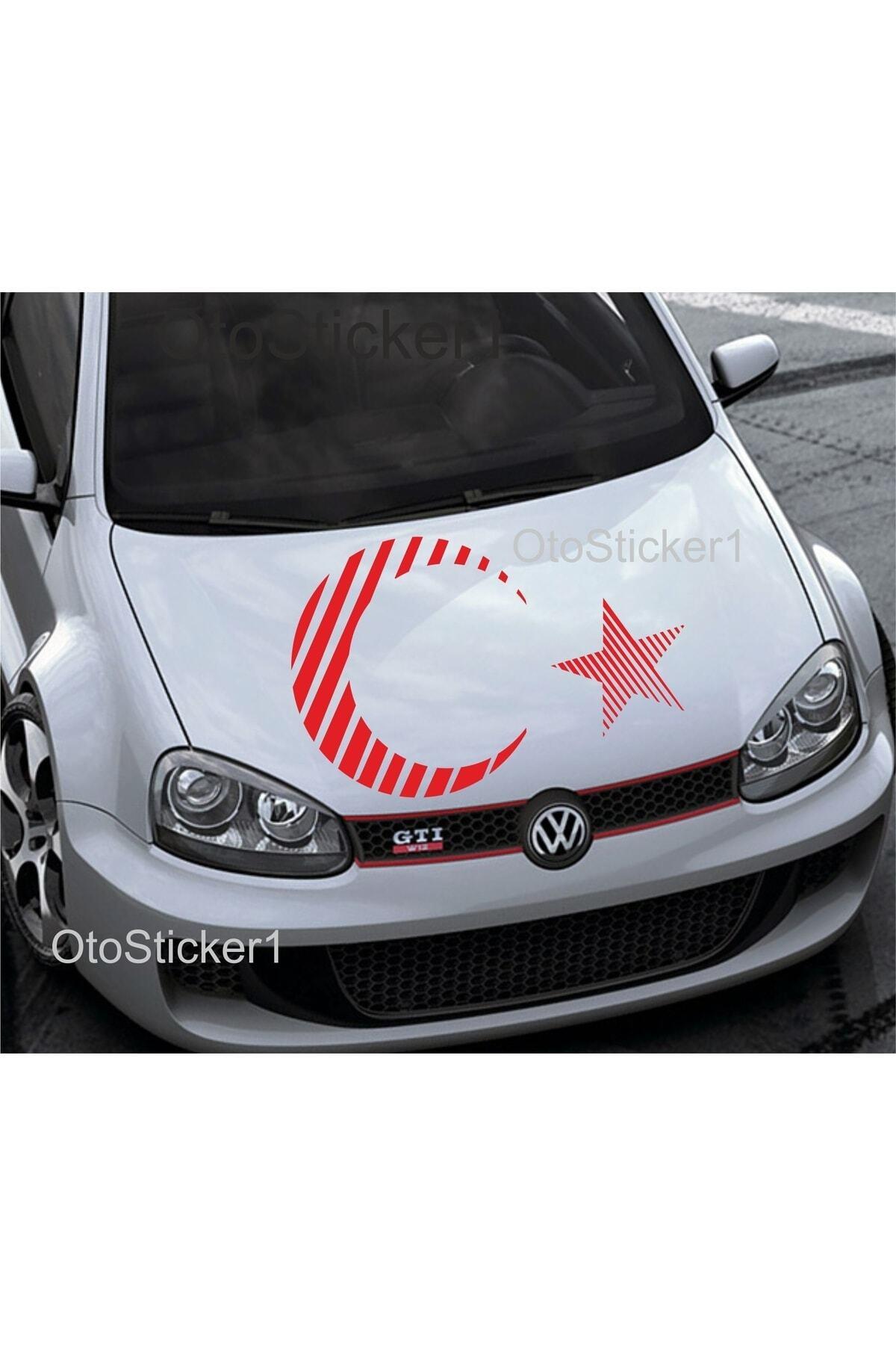 Ay Yıldız Solo Türk özel yeni sticker 30*28 Cm