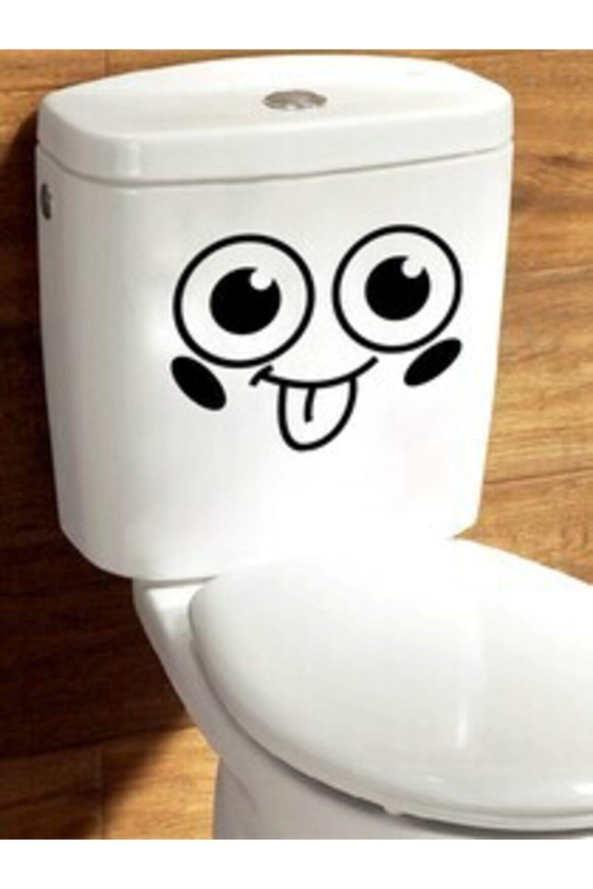 Banyo Duvar özel yeni sticker Basit Similing Yüz Desen Çıkarılabilir Tuvalet özel yeni sticker