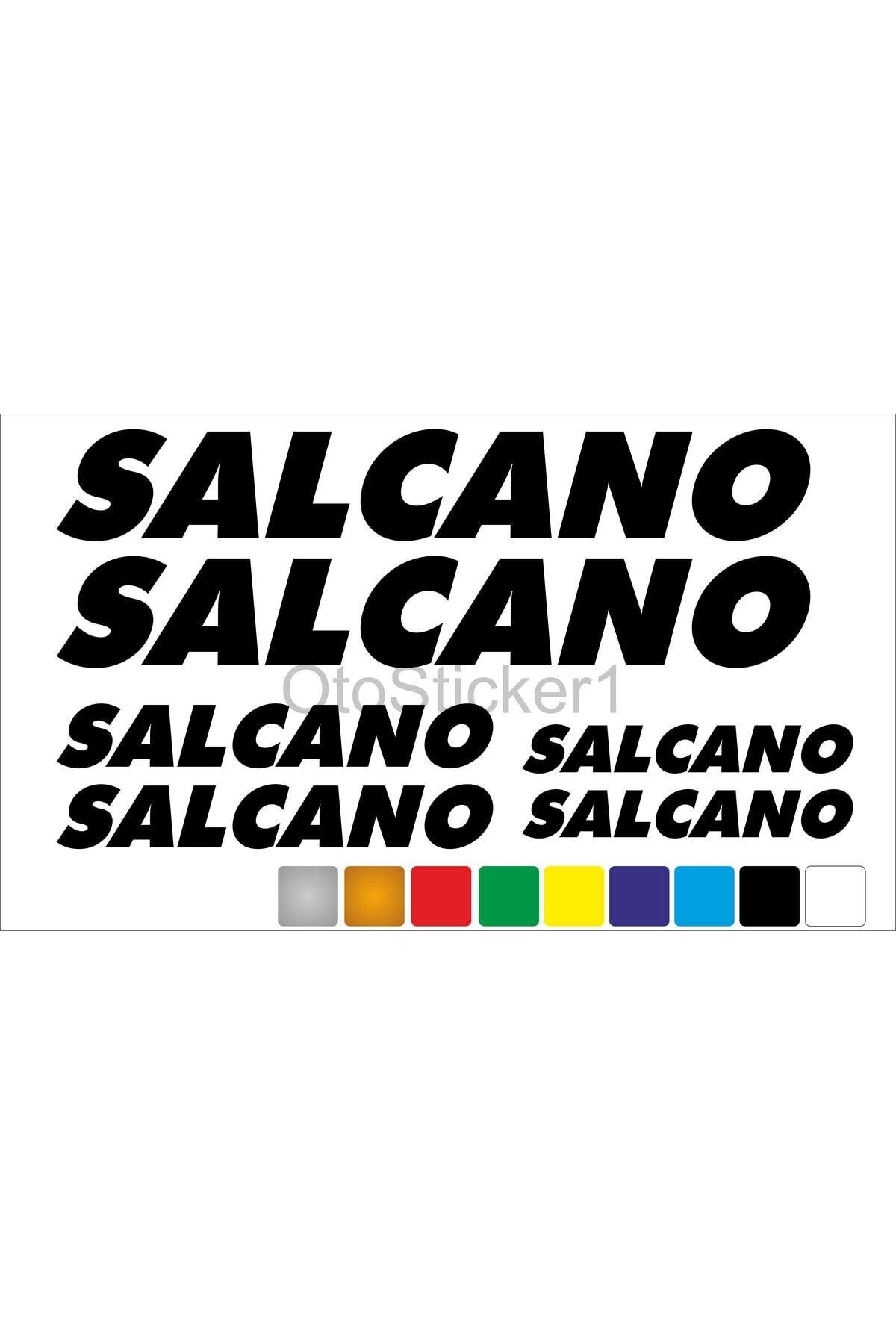Bisiklet Kadro özel yeni sticker Seti Salcano şık tasarım karbon sticker seti Siyah