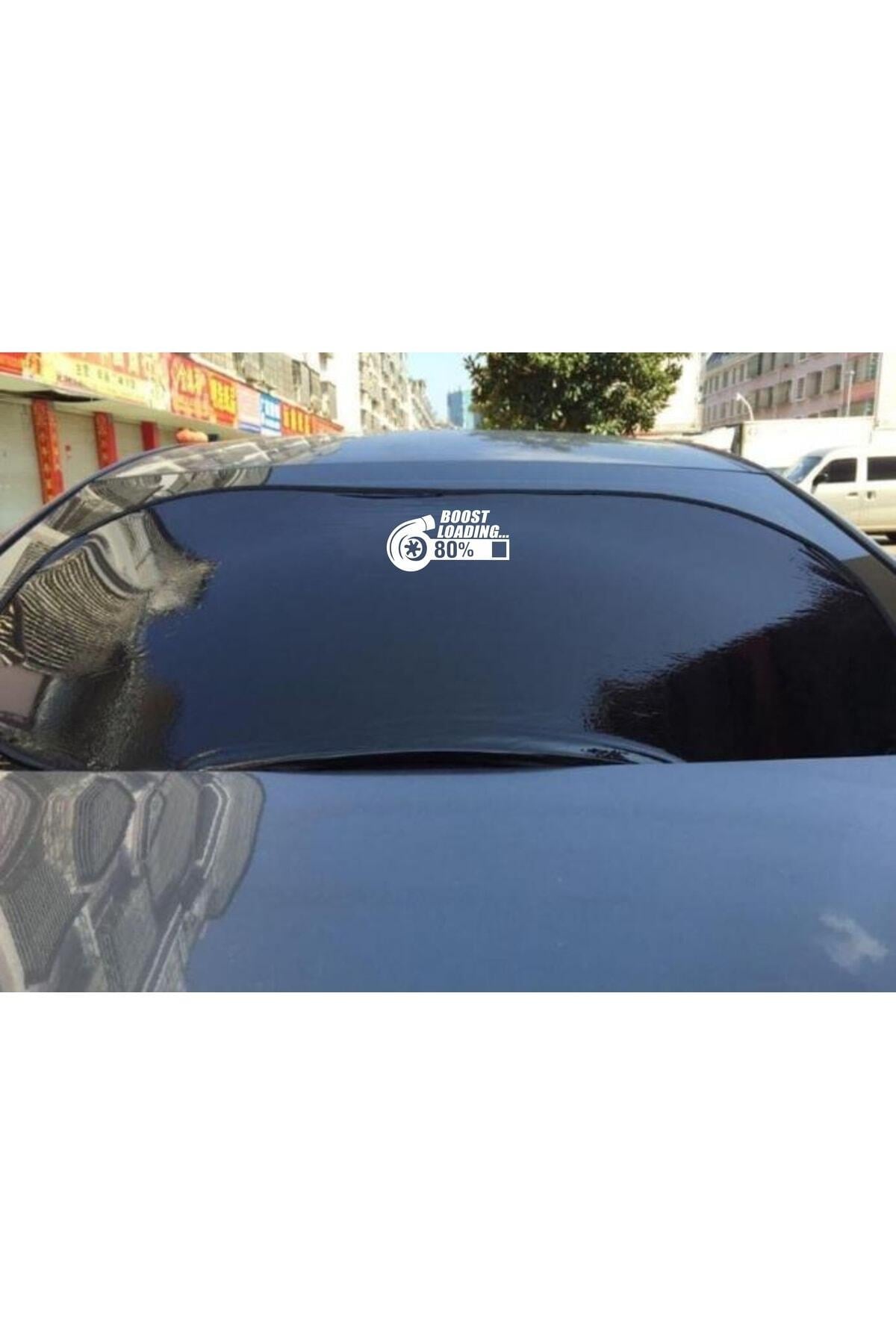 Boost Loading Oto özel yeni sticker Beyaz 20*10 Cm