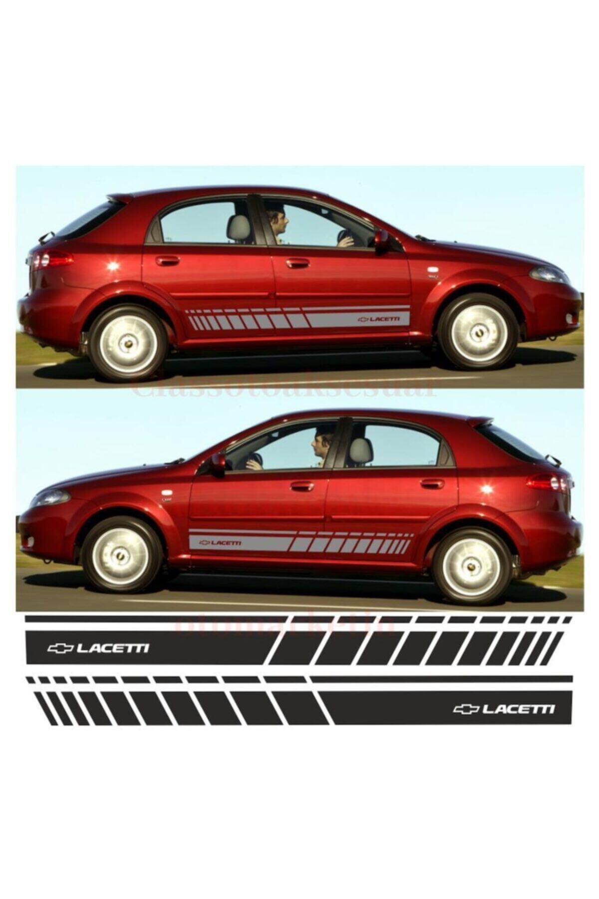 Chevrolet Lacetti İçin şık tasarım karbon sticker seti Aksesuar Oto Yan Şerit özel yeni sticker