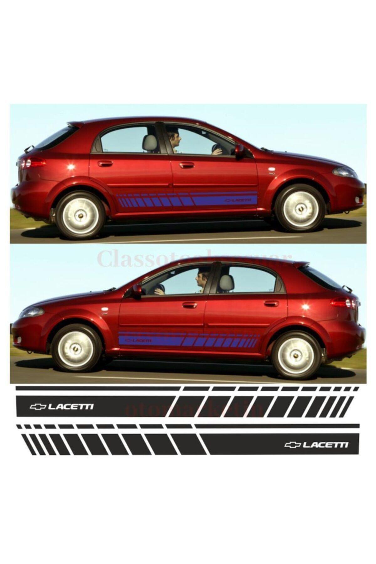 Chevrolet Lacetti İçin şık tasarım karbon sticker seti Aksesuar Oto Yan Şerit özel yeni sticker