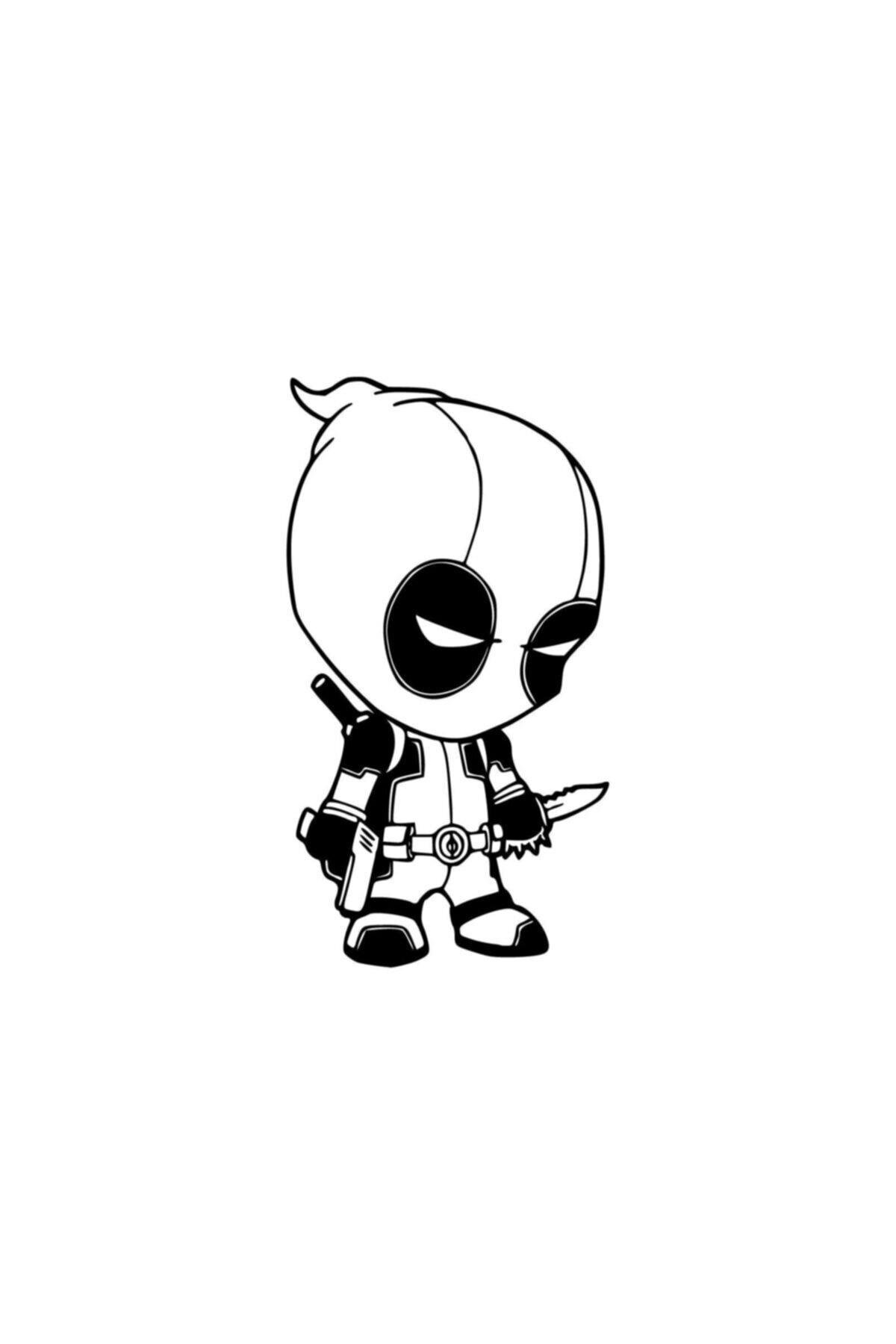 Deadpool Oto Cam özel yeni sticker