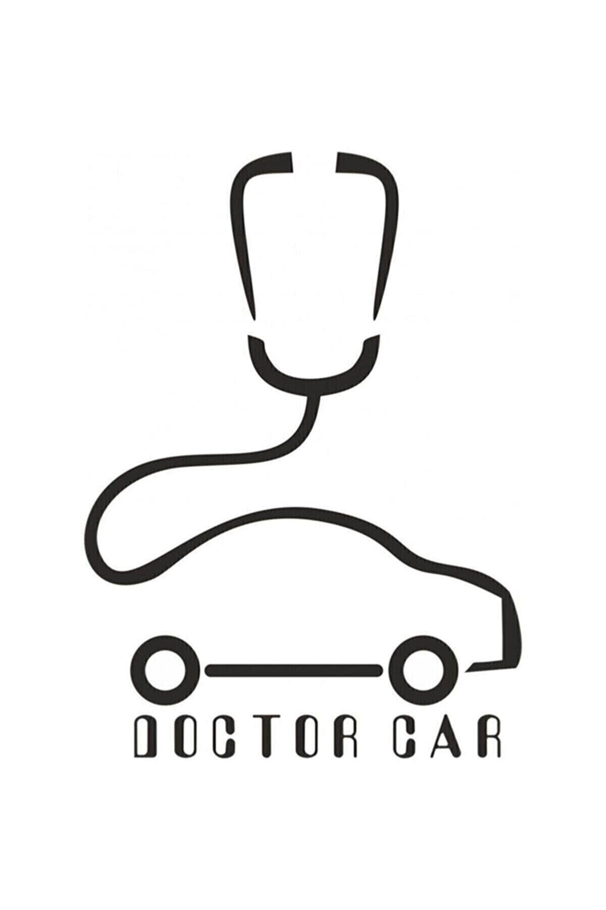 Doktor Aracı Oto özel yeni sticker Siyah 30 Cm