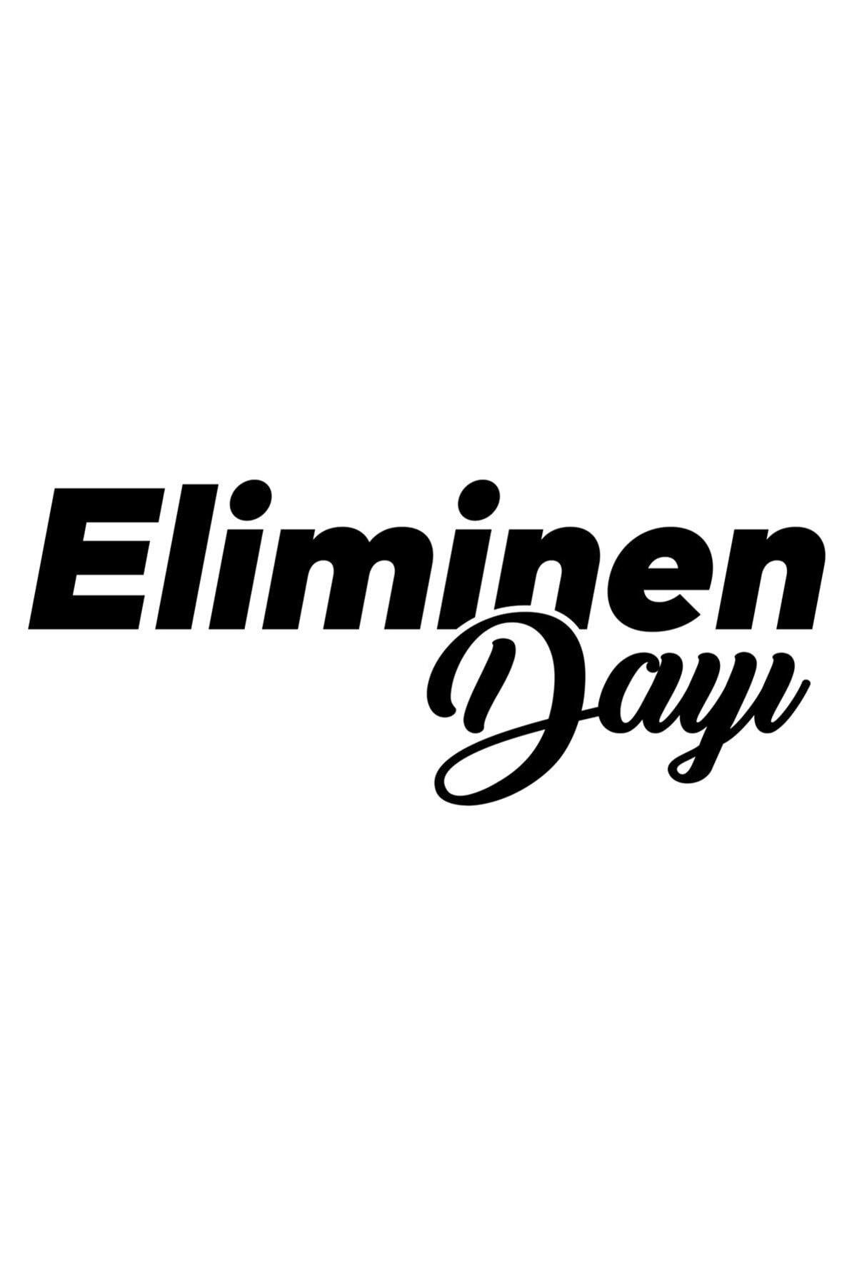 Eliminen Dayı Oto Cam özel yeni sticker Siyah 20*8 Cm